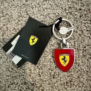 Ferrari Red Scudetto Keychain